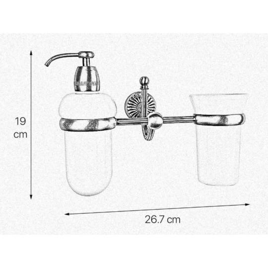 elegans rez klasszikus fali folyekony szappanatarto fogkefetarto diszes luxus mediterran vitage keramia furdoszoba mosdo szalloda etterem kezmoso kiegeszito szappantarto falra rogzitheto meret.jpg